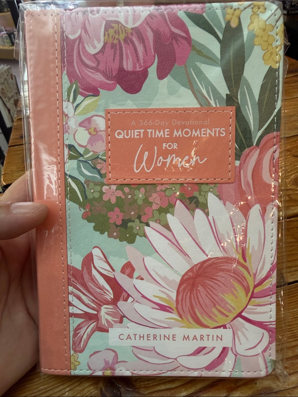 Pink Floral Quiet Time Moments Devotional